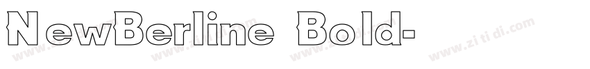 NewBerline Bold字体转换